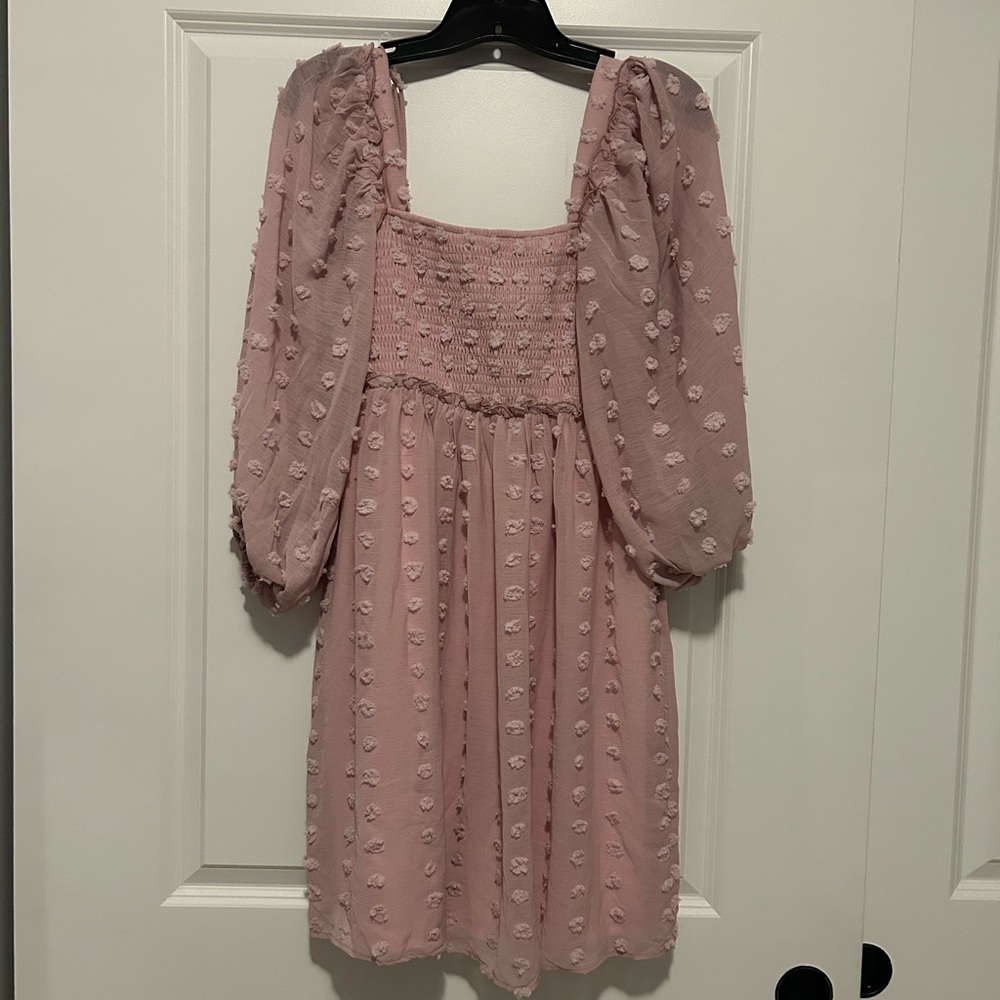 Pinkblush Pink Long Sleeve Maternity Sundress